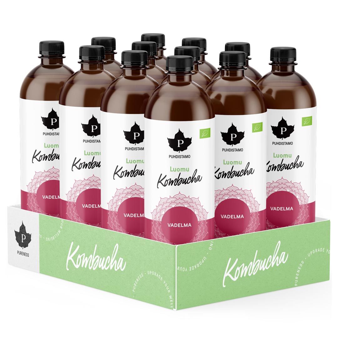 12 x Puhdistamo Luomu Kombucha 370ml