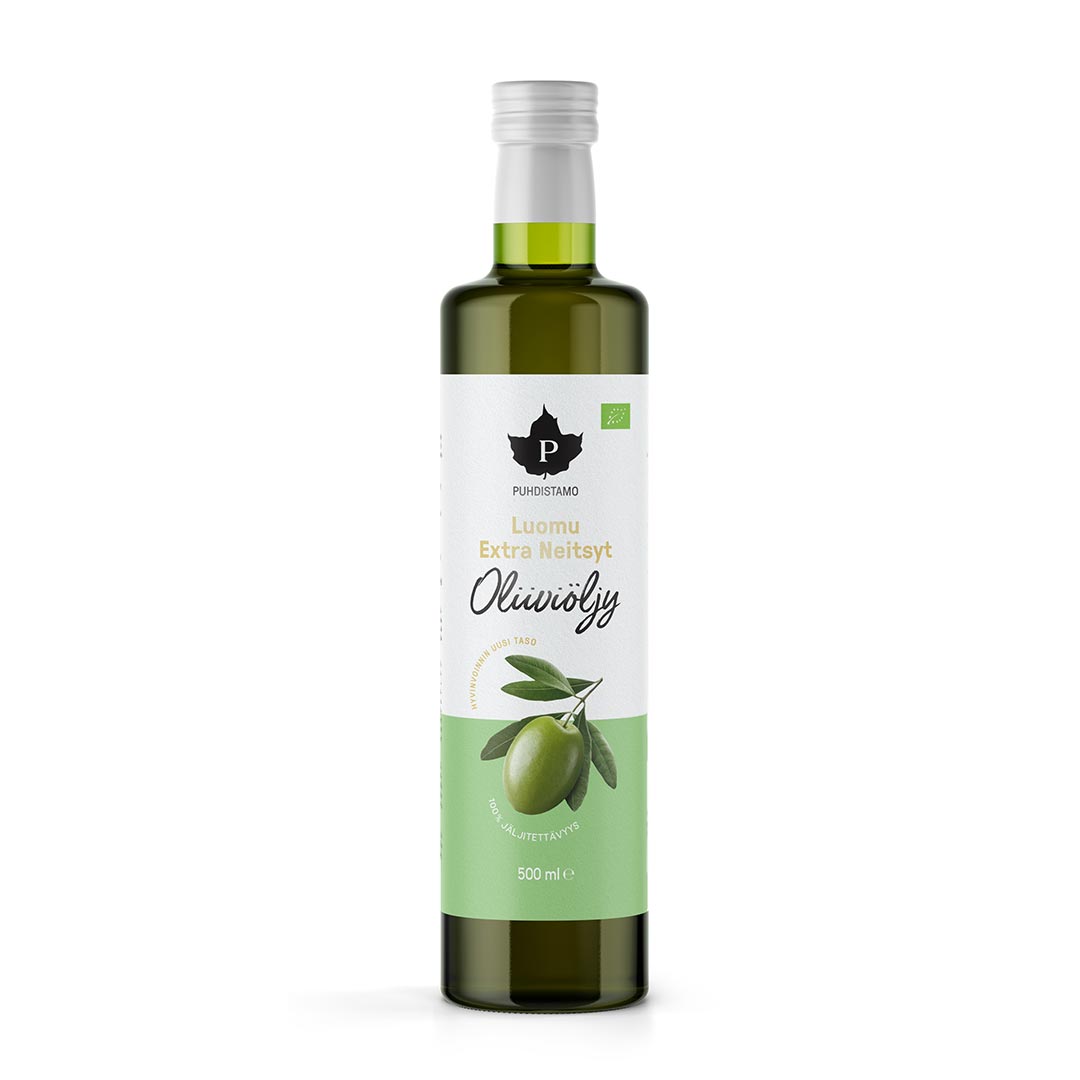 Puhdistamo Luomu Extra Neitsyt Oliiviöljy 500 ml