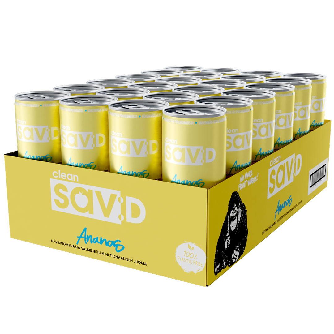 24 x Clean sav:D 330 ml Ananas 