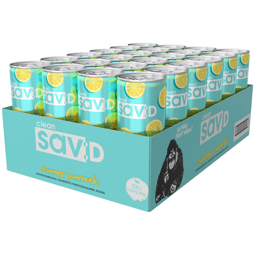 24 x Clean sav:D 330 ml Summer Lemonade