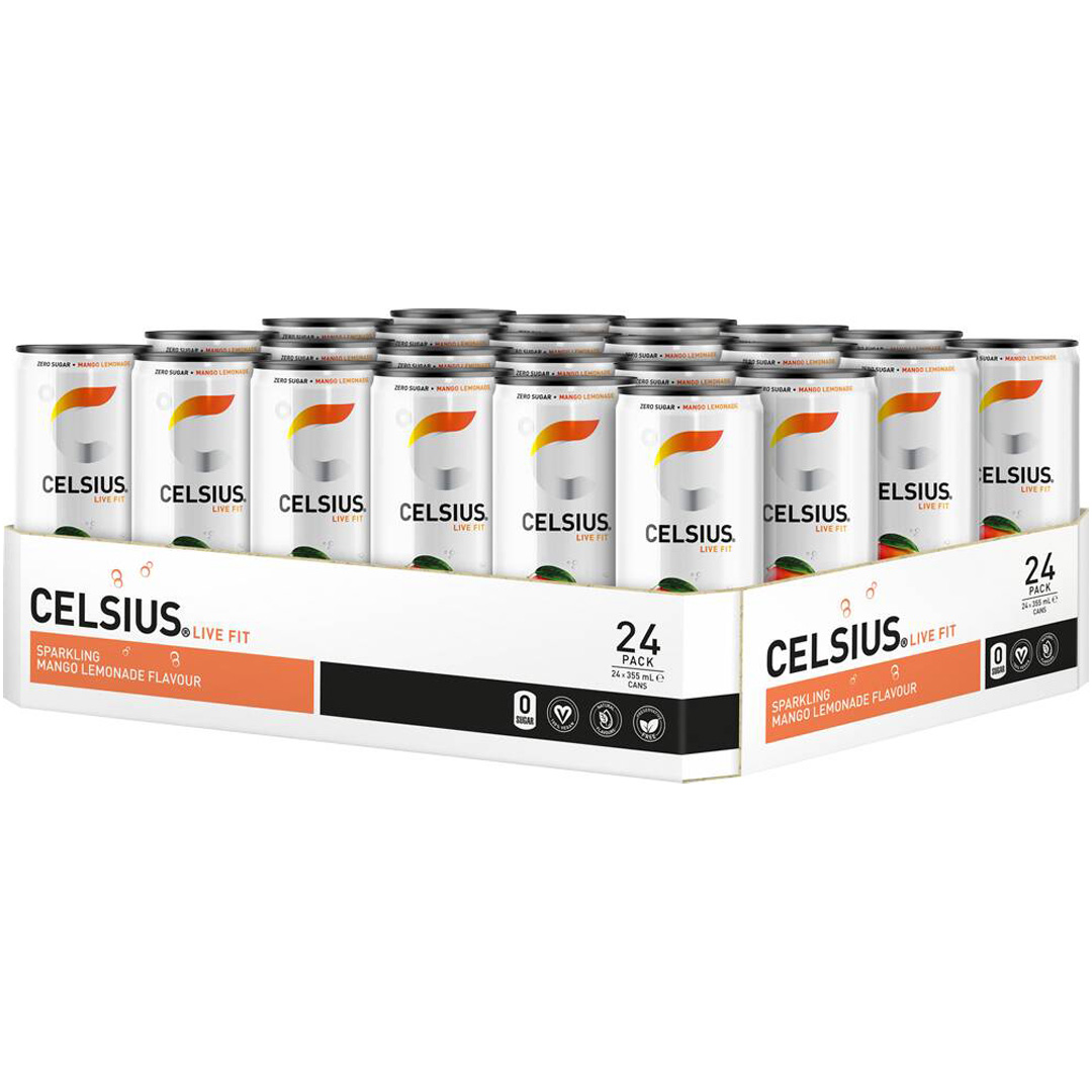 24 x Celsius 355 ml Mango Lemonade
