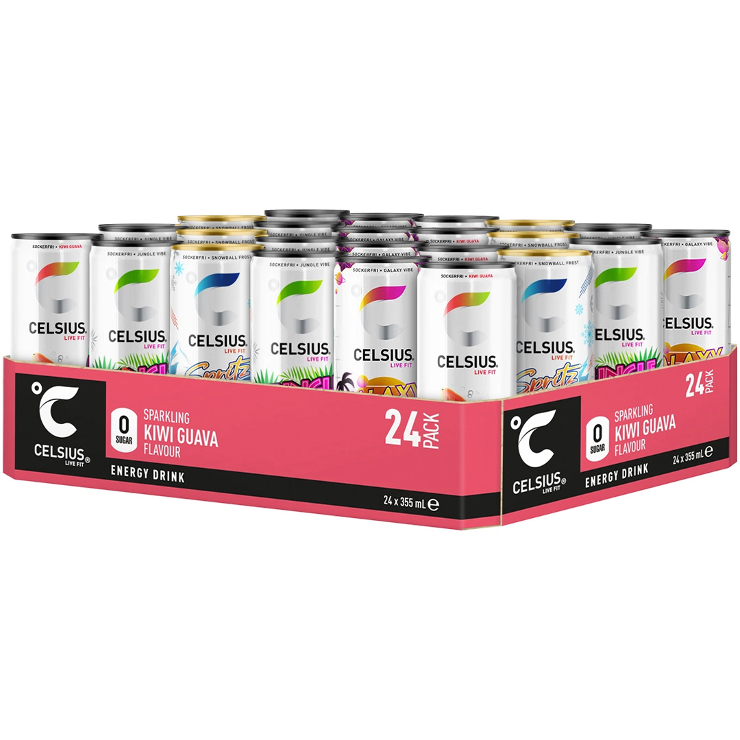 24 x Celsius 355 ml Mix-lava SUPER DEAL