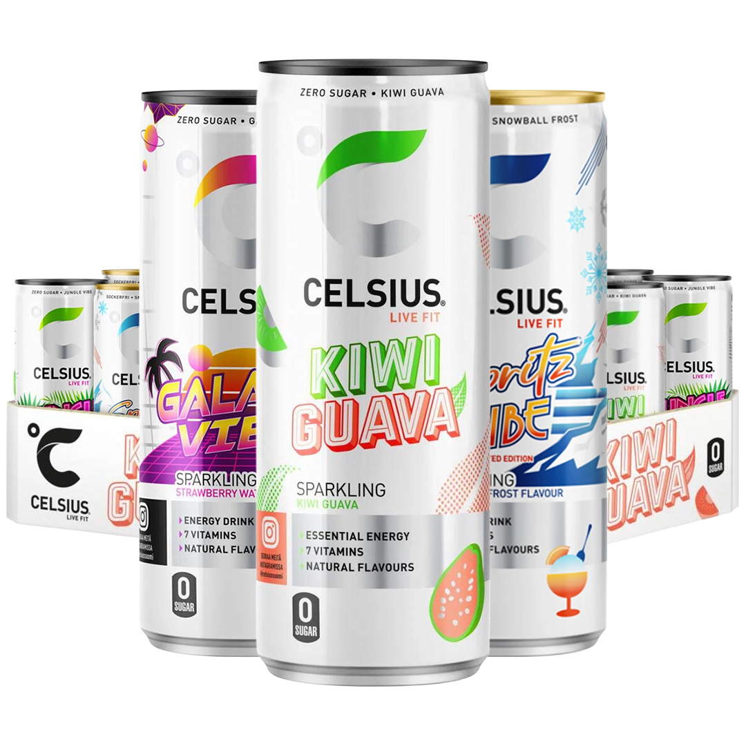 24 x Celsius 355 ml Mix-lava SUPER DEAL