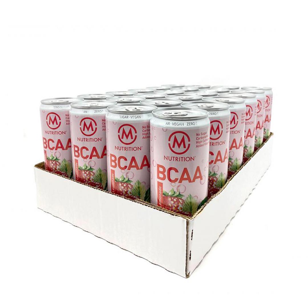24 x M-nutrition BCAA aminohappojuoma 330 ml Pink Lemonade