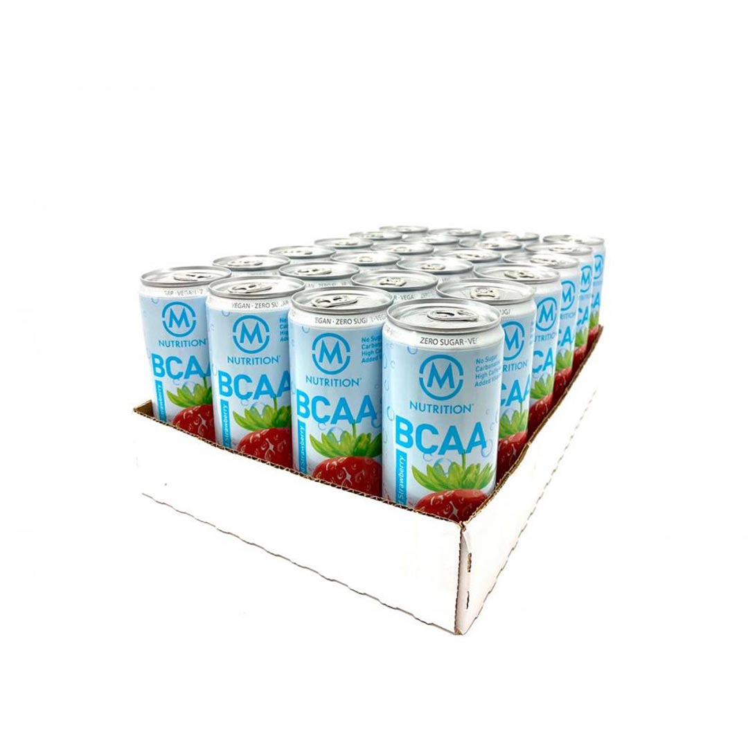 24 x M-nutrition BCAA aminohappojuoma 330 ml Wild Strawberry