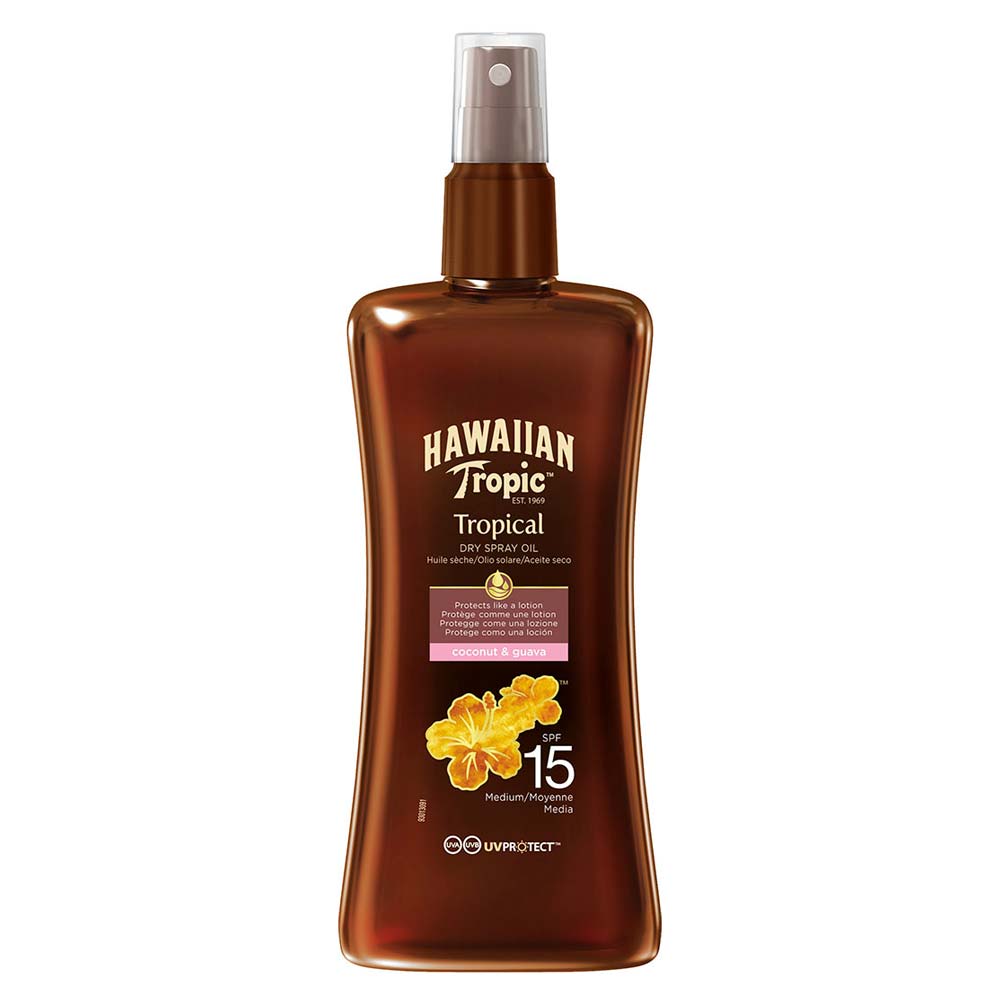 Hawaiian Tropic Protective Dry Spray Oil SPF 15 200 ml