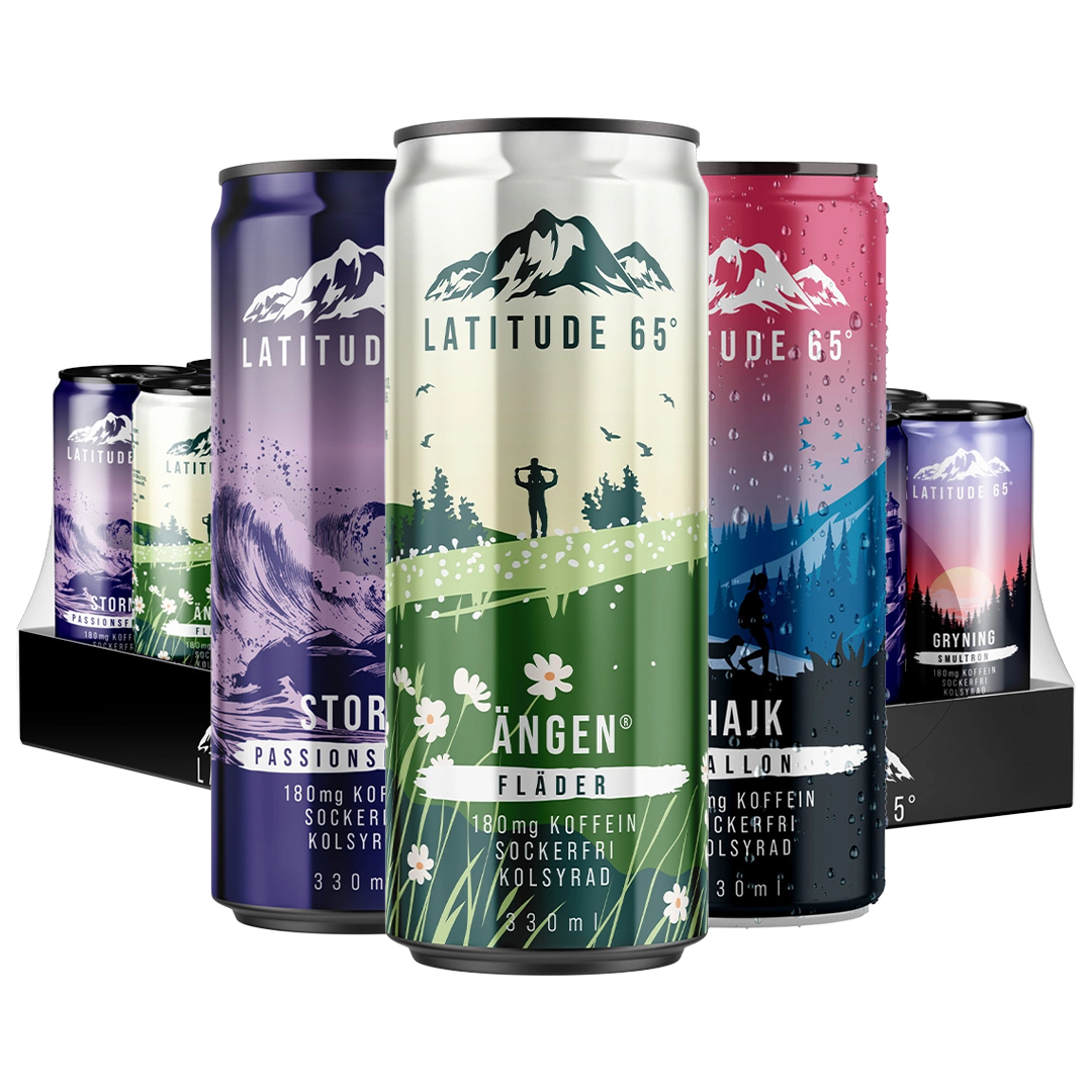 24 x Latitude 65 330 ml Mix-lava