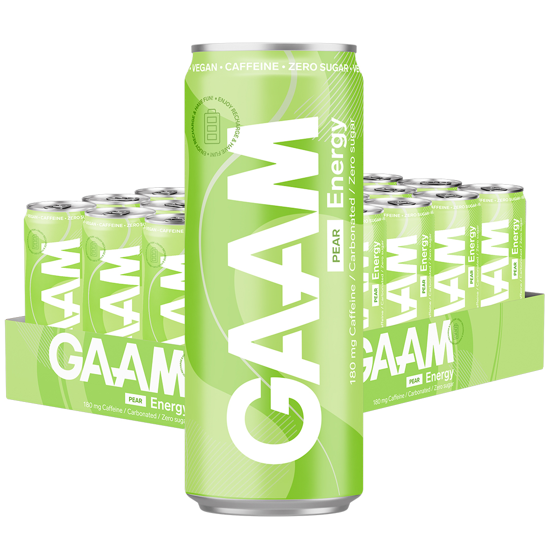 24 x GAAM Energy 330 ml Pear