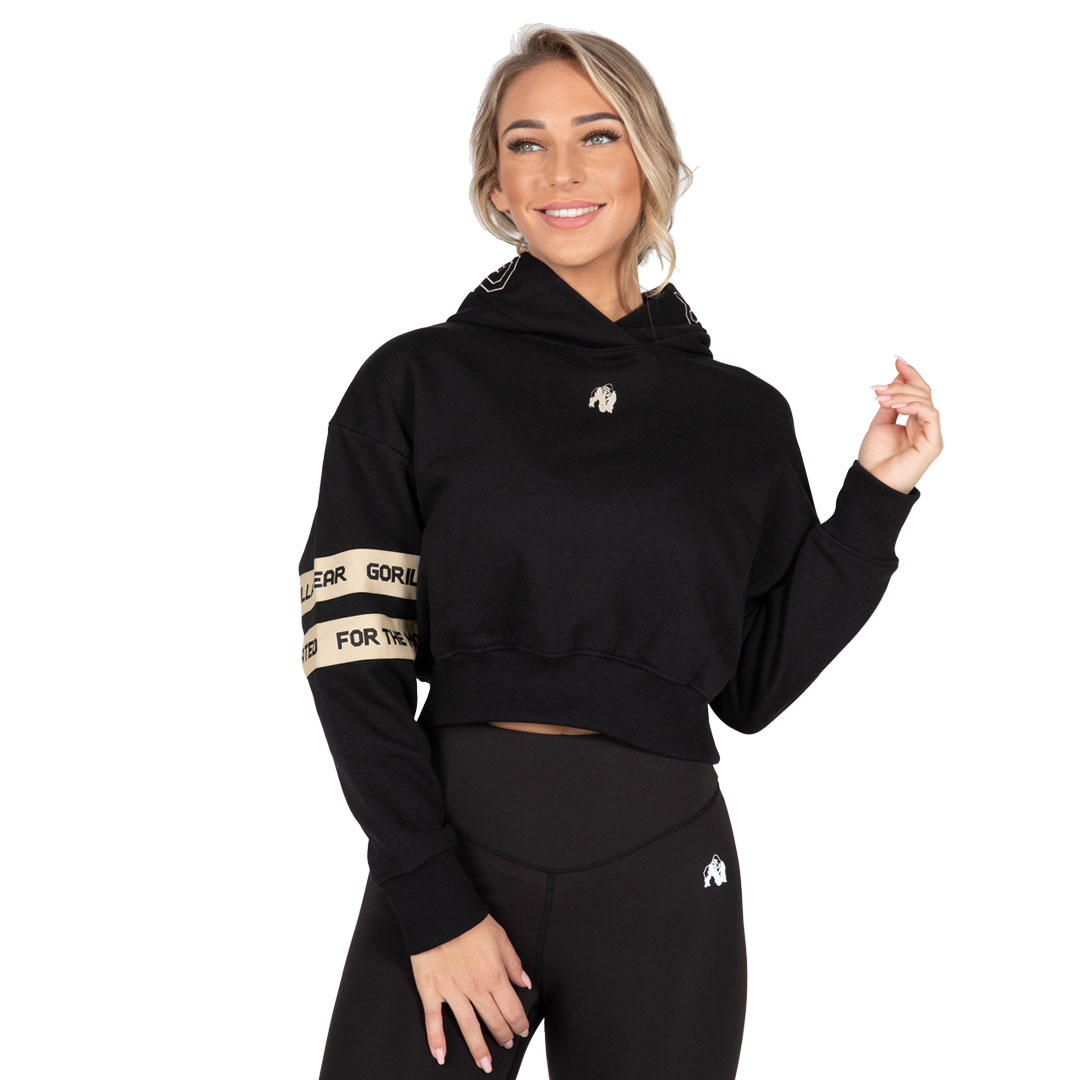 Gorilla Wear Tracy Cropped Hoodie Black