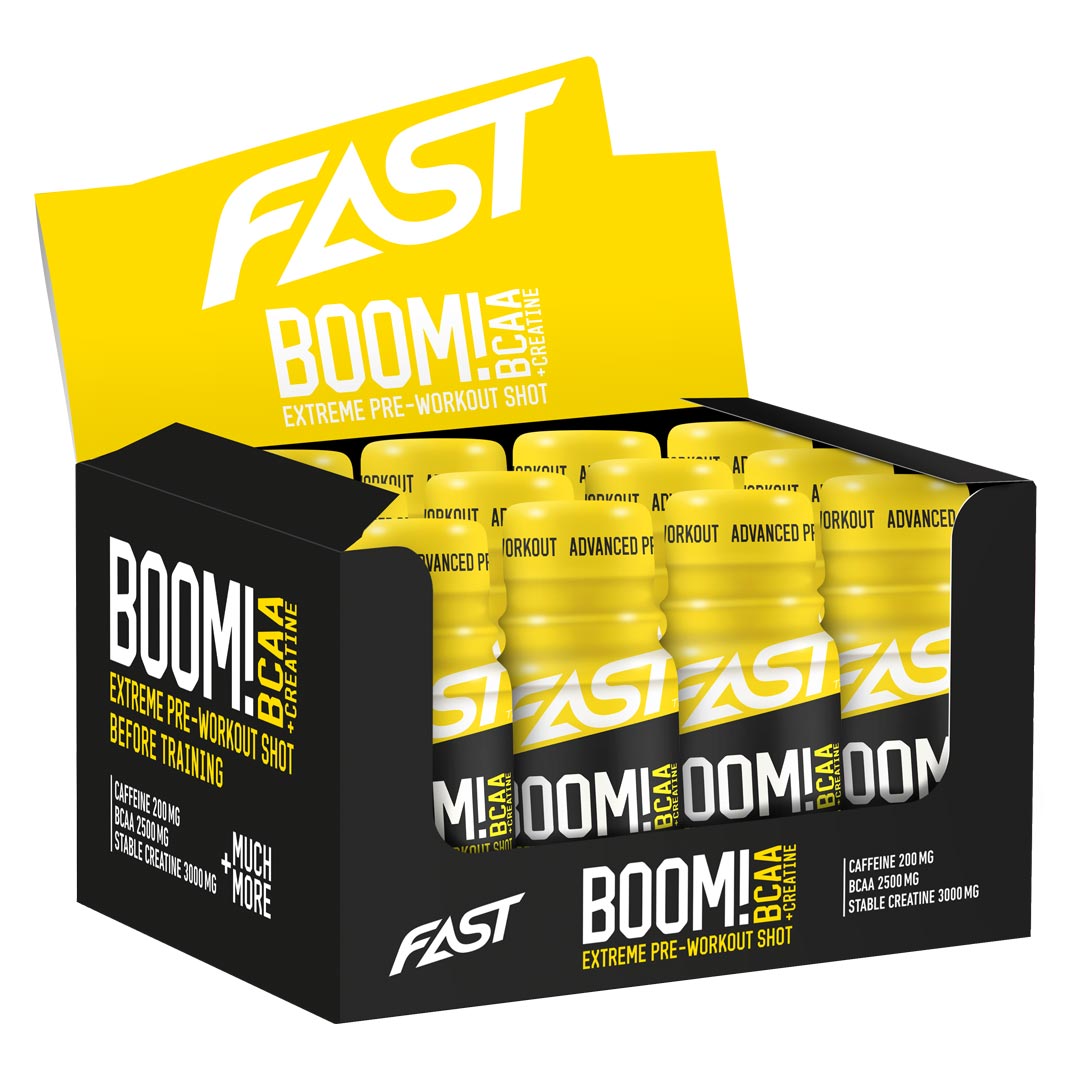 12 x FAST Sport Nutrition Boom BCAA 60 ml Tropical