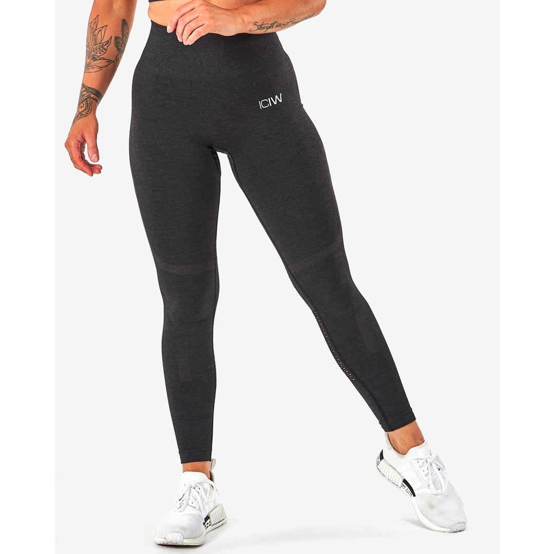 ICANIWILL Queen Mesh Tights Graphite Melange