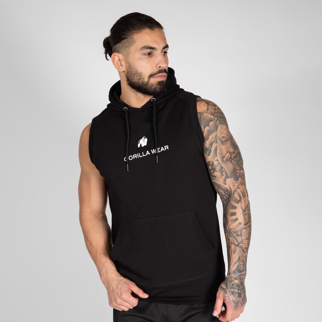 Gorilla Wear Lincoln Sleeveless Hoodie Black