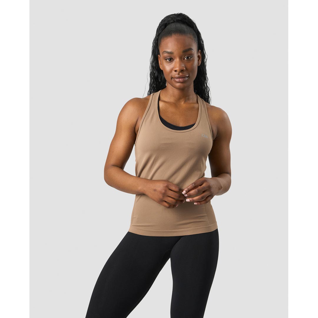 ICANIWILL Everyday Seamless Tank Top Desert Sand