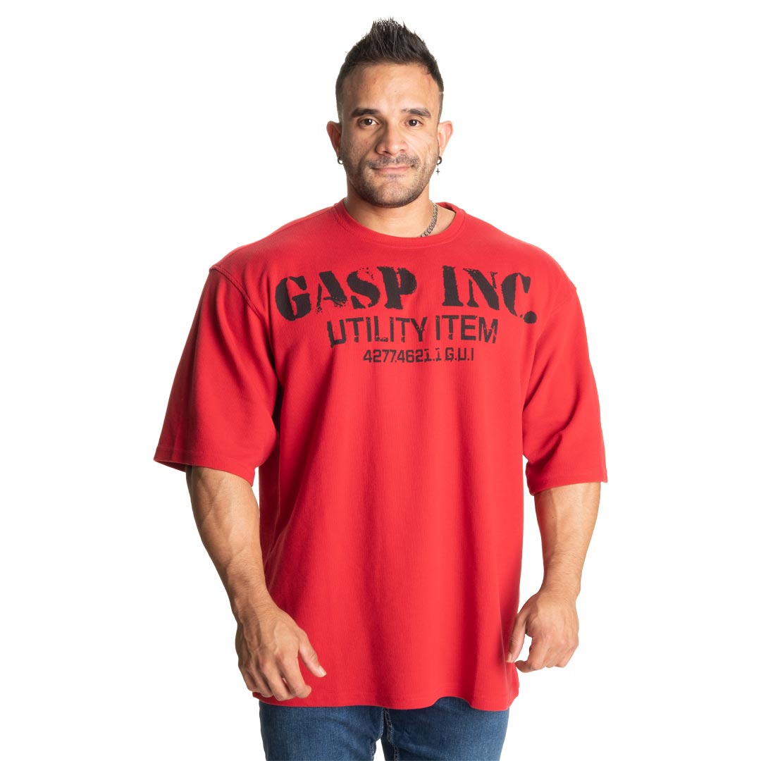 GASP Iron Thermal Tee Chili Red