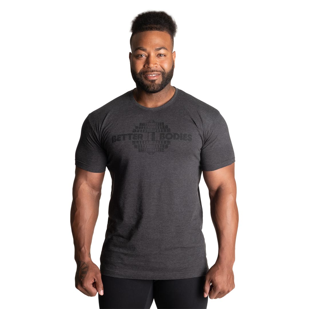 Better Bodies Recruit Tee Dark Grey Melange