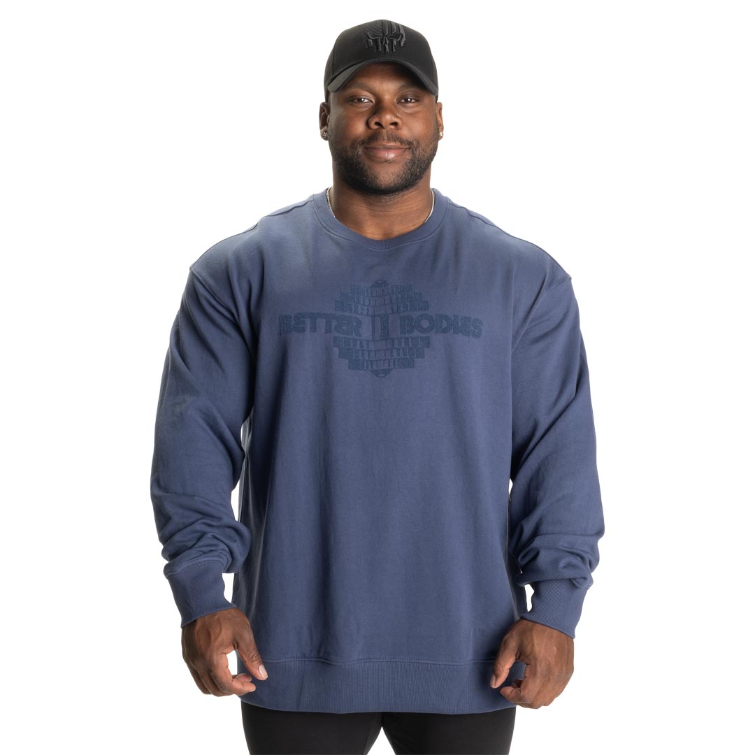 Better Bodies Union Crewneck Sky Blue