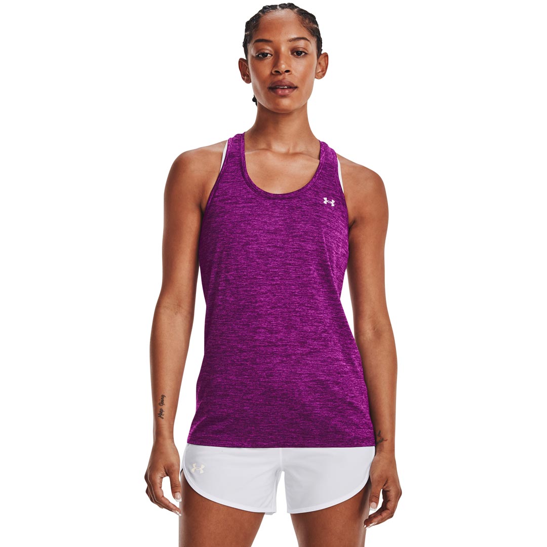 Under Armour Tech Tank - Twist Rivalry Strobe/Metallic Silver