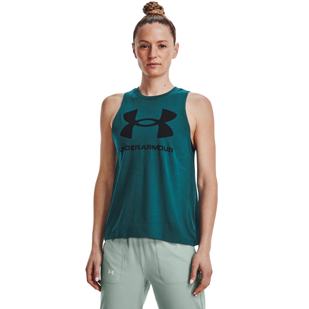 Under Armour Live Sportstyle Graphic Tank Tourmaline Teal/Black