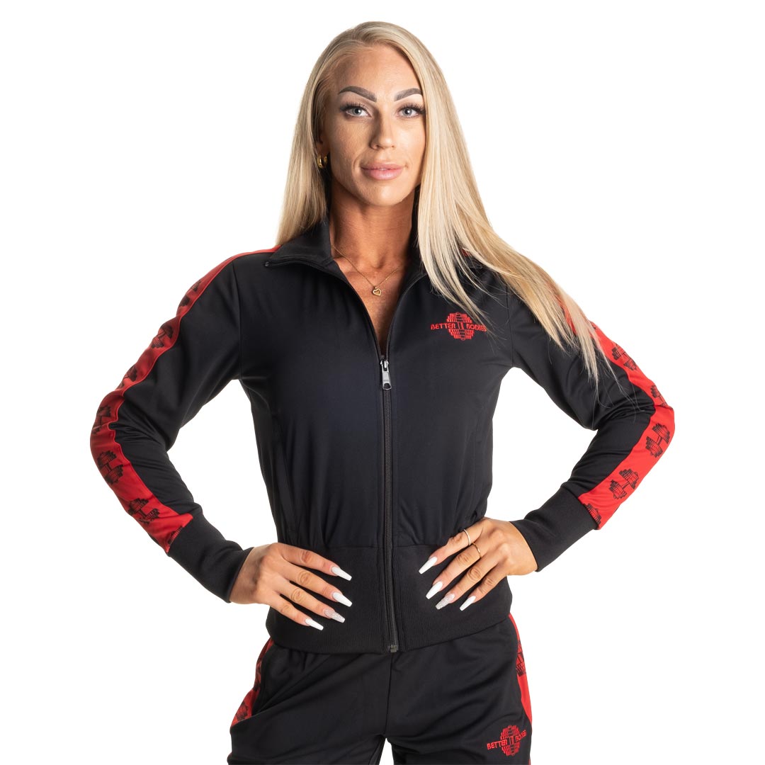Better Bodies Chelsea Track Jacket Black/Red