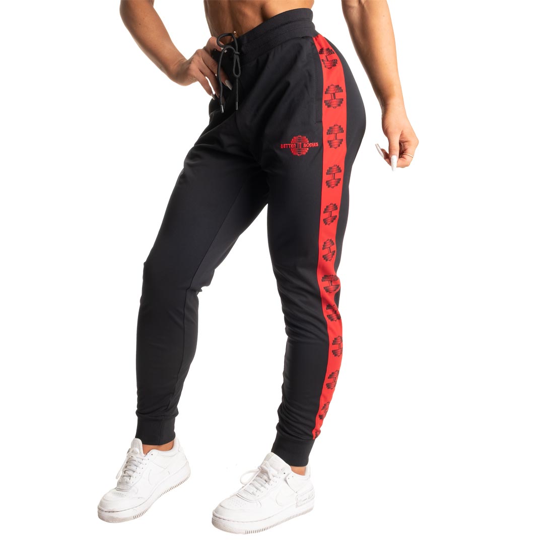 Better Bodies Chelsea Track Pants Black/Red