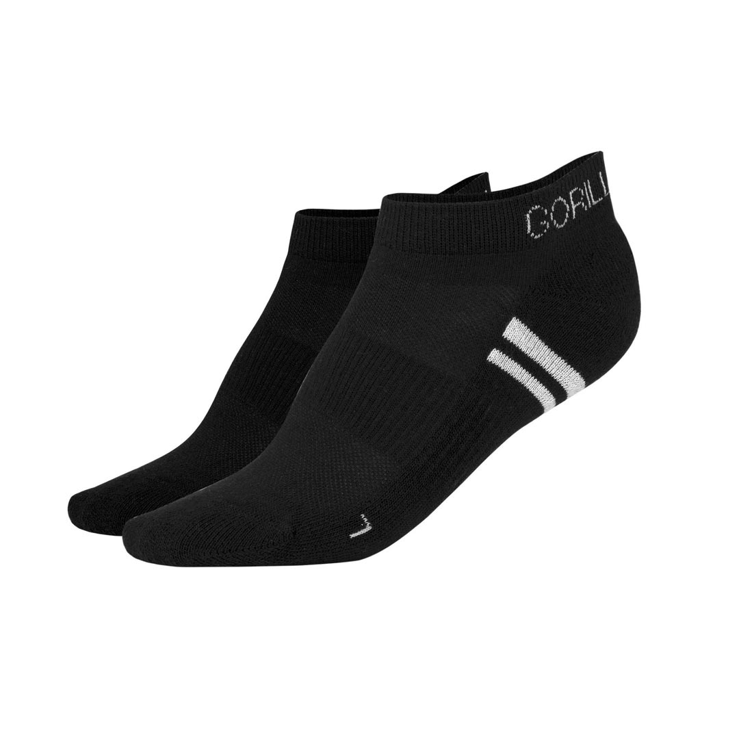 Gorilla Wear Quarter Socks 2-Pack Black