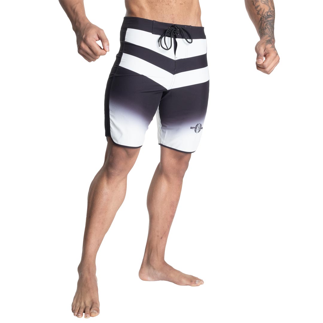 Better Bodies Tapered Board Shorts Black/White