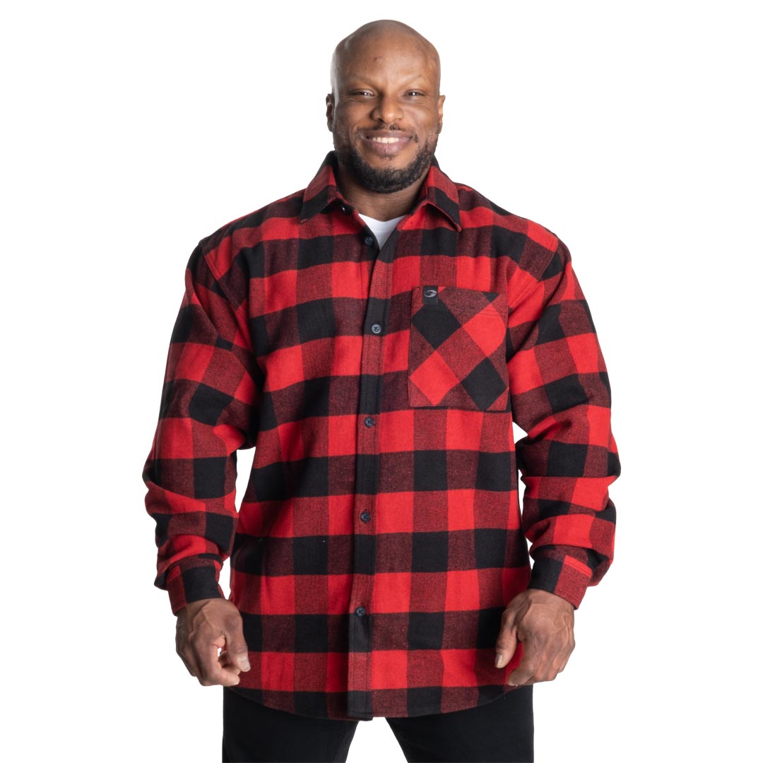 GASP Heavy Flannel shirt Red/Black