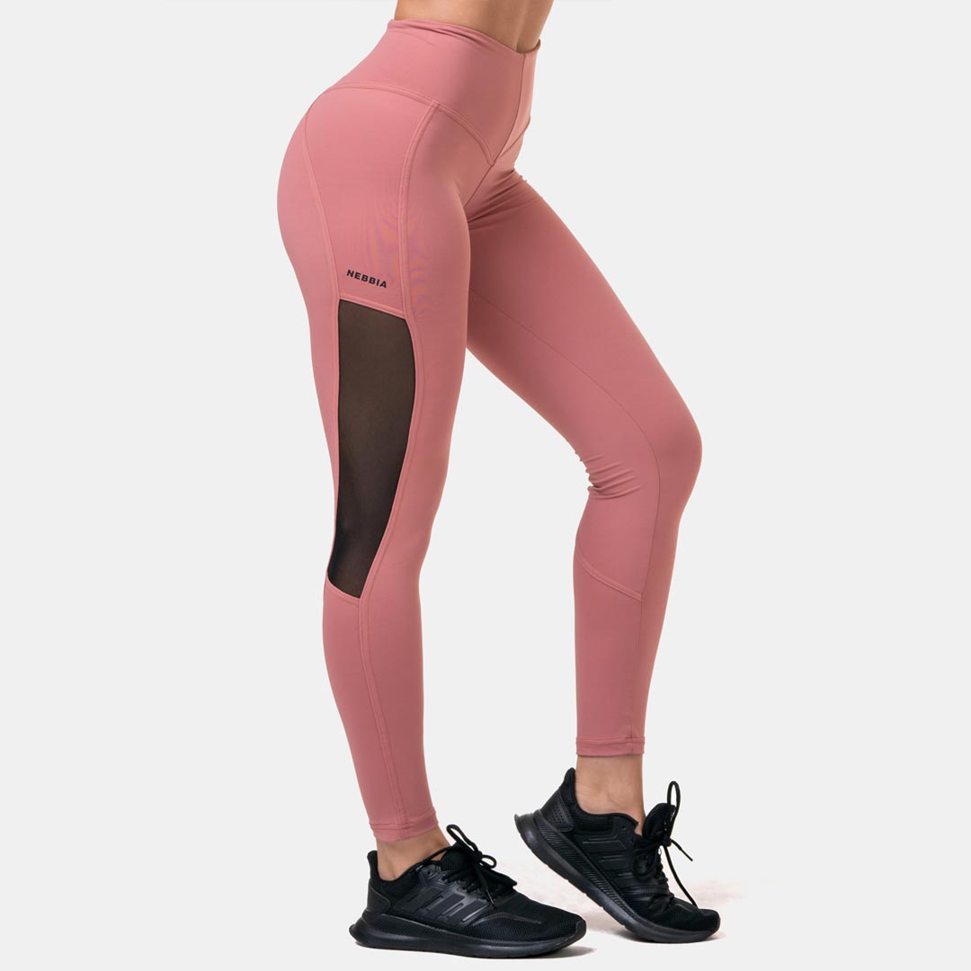 NEBBIA Fit & Smart High Waist Tights Old Rose