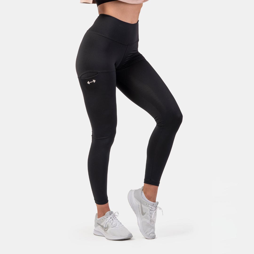 NEBBIA Active High-Waist Smart Pocket Leggings Black