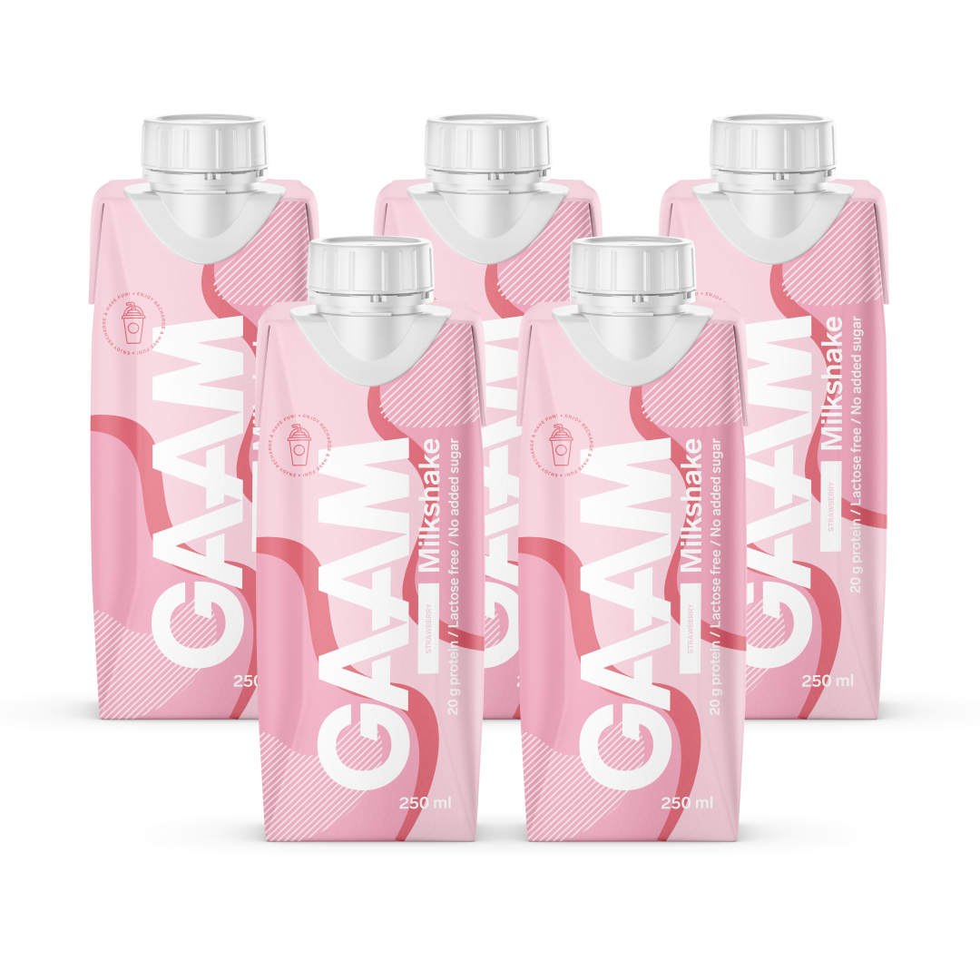 4 x GAAM Milkshake Strawberry