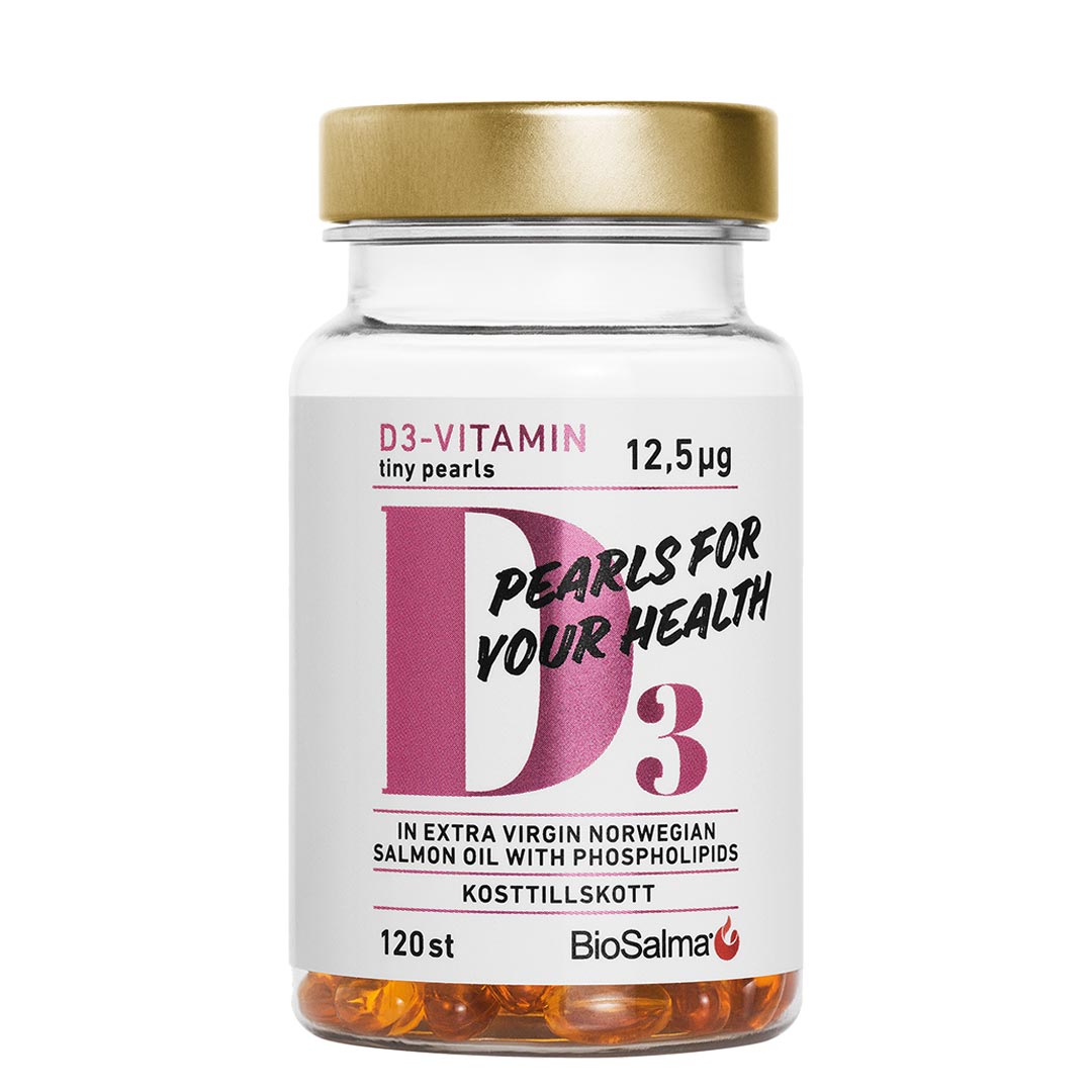 BioSalma D3-vitamin Tiny Pearls 12