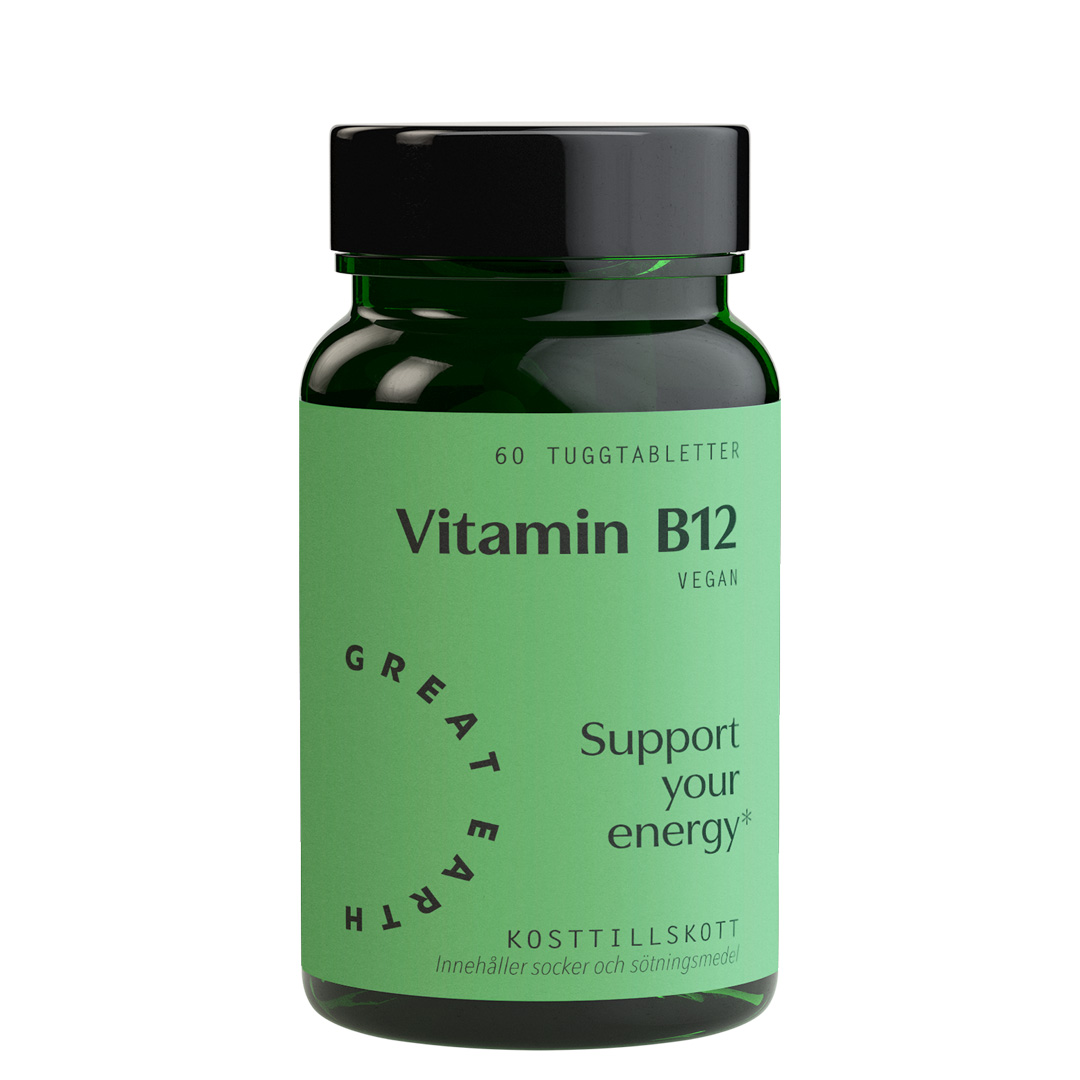 Great Earth Vitamin B12 60 Kirsikka-imeskelytabletit
