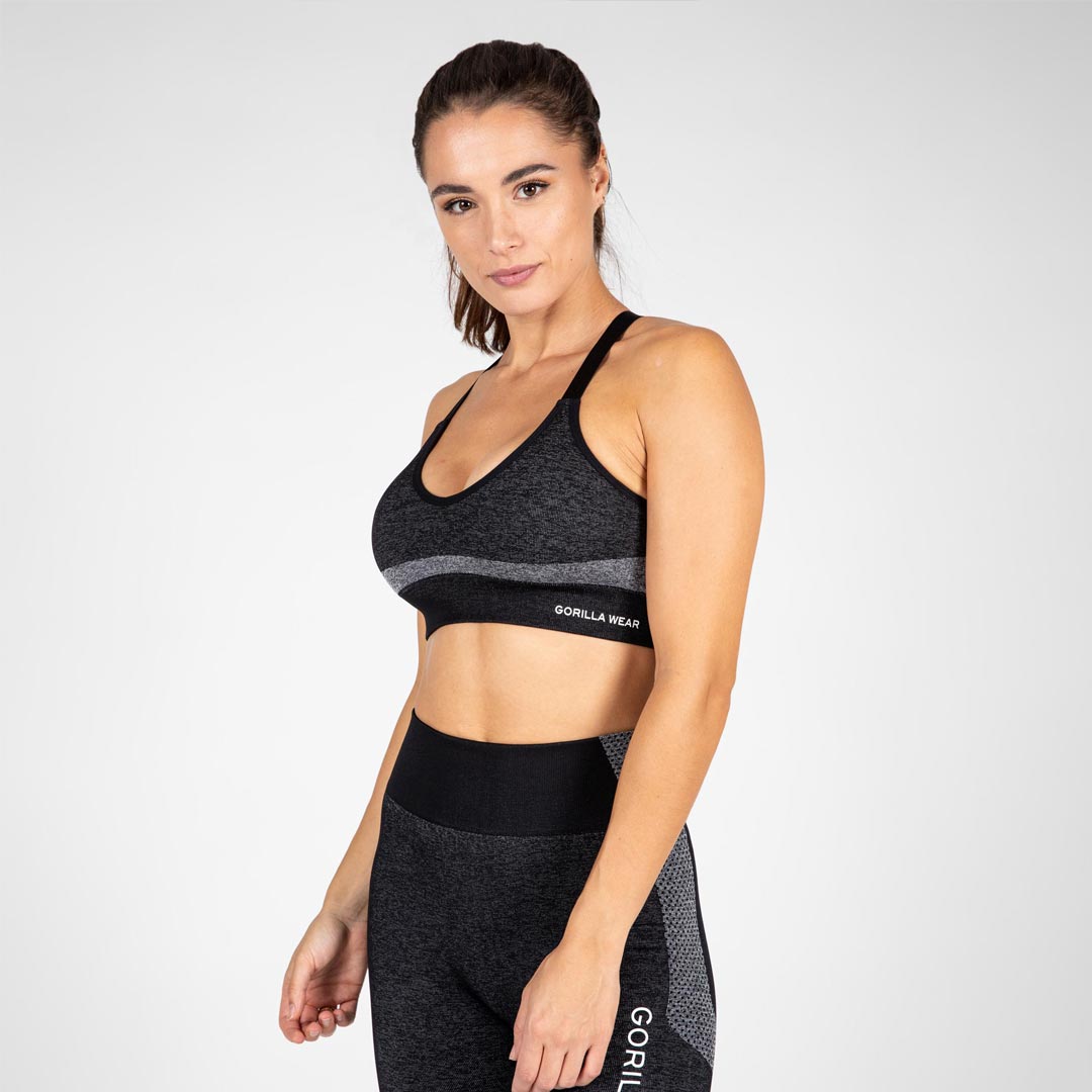 Gorilla Wear Selah Seamless Sports Bra Black