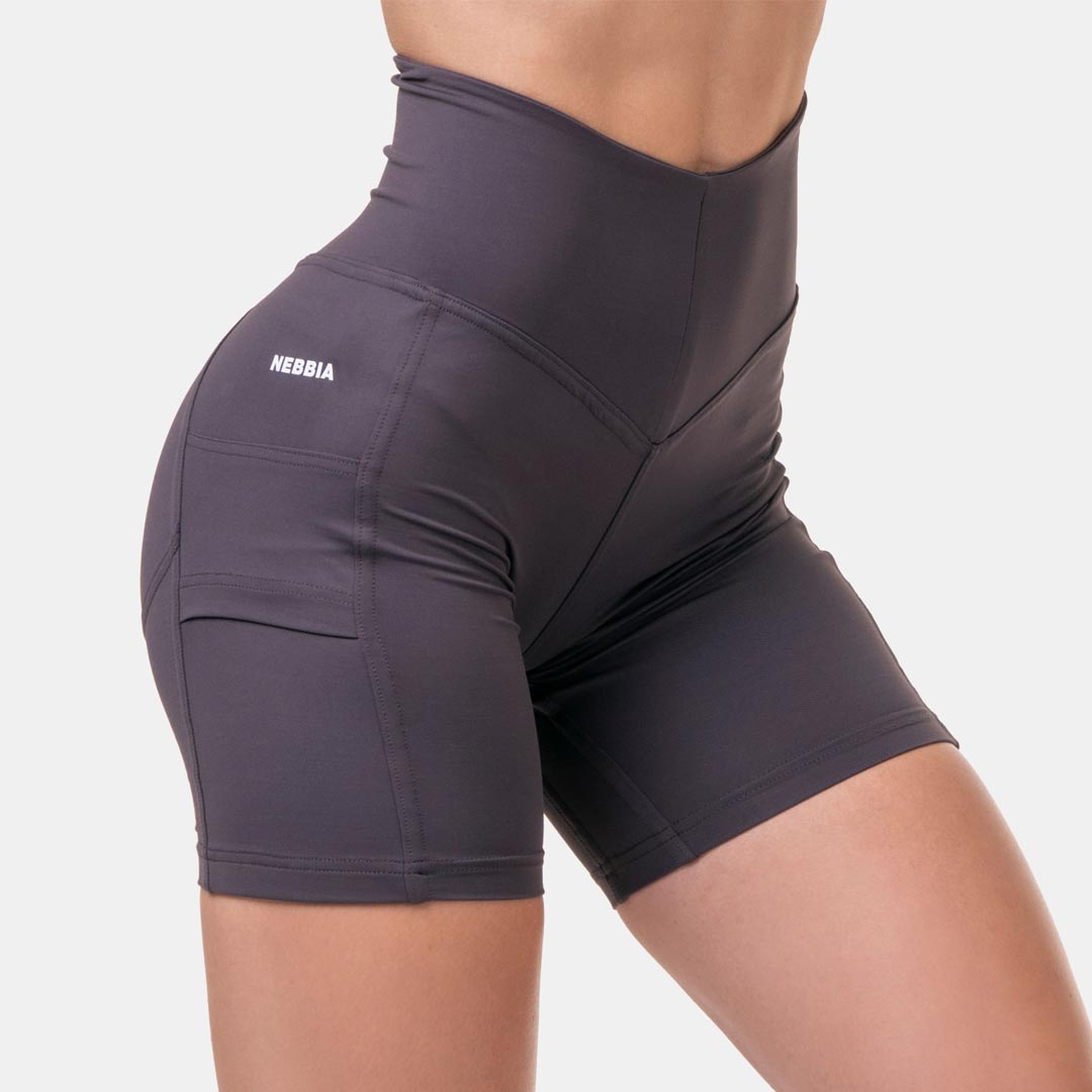 NEBBIA Fit Smart Biker Shorts Marron