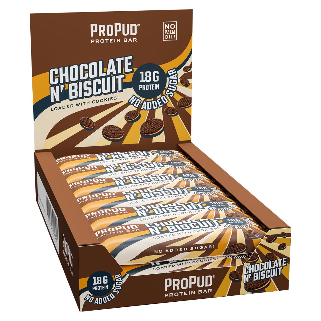 12 x NJIE ProPud Proteinbar 55 g Chocolate Biscuit
