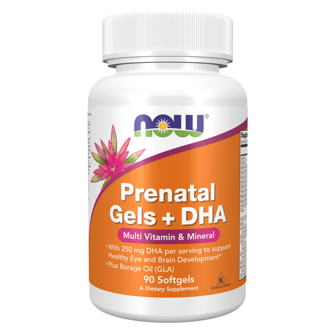 NOW Prenatal Gels + DHA 90 caps