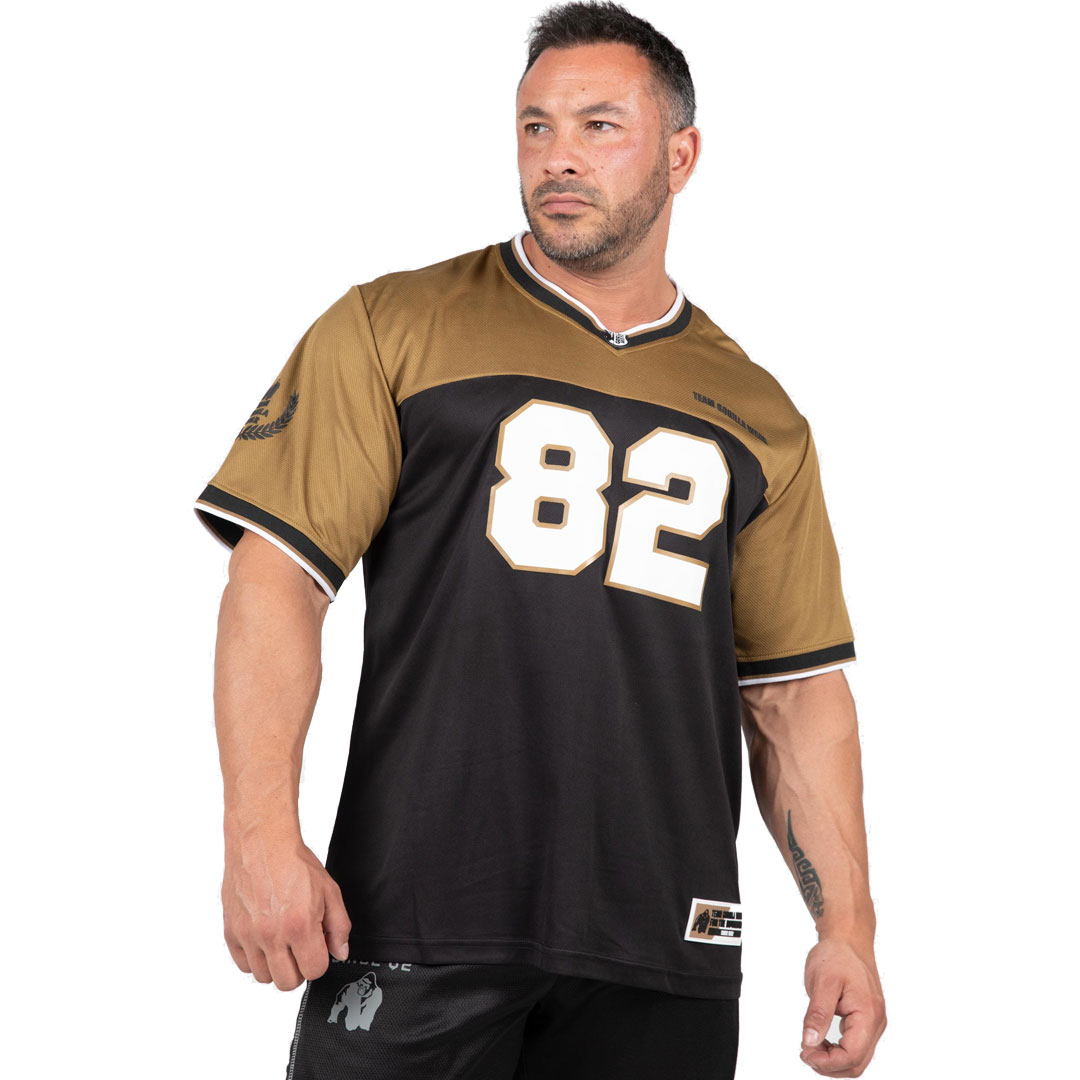 Gorilla Wear Trenton Football Jersey Black/Gold
