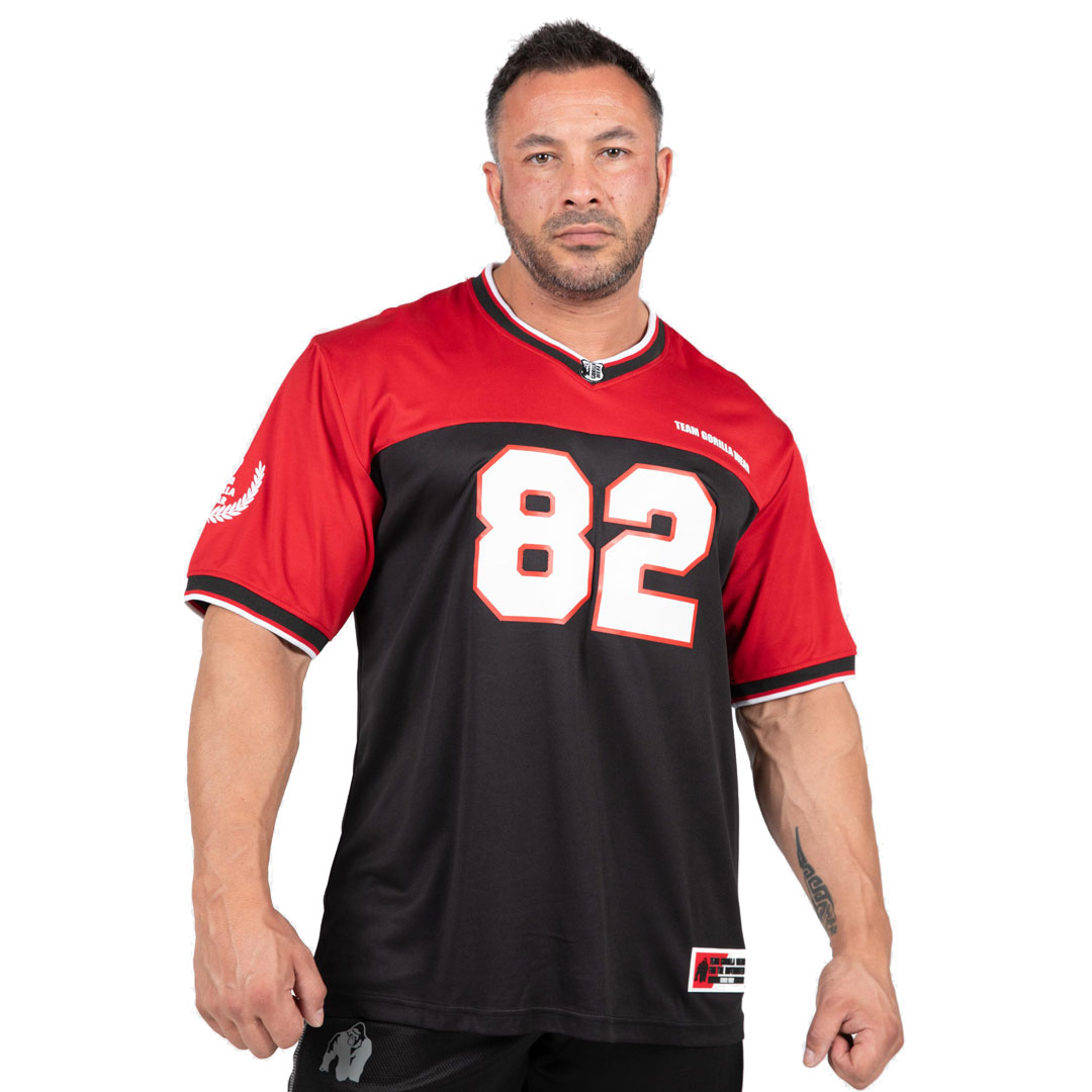 Gorilla Wear Trenton Football Jersey Black/Red