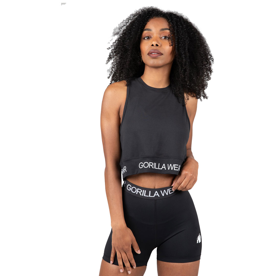 Gorilla Wear Colby Cropped Tank Top Black