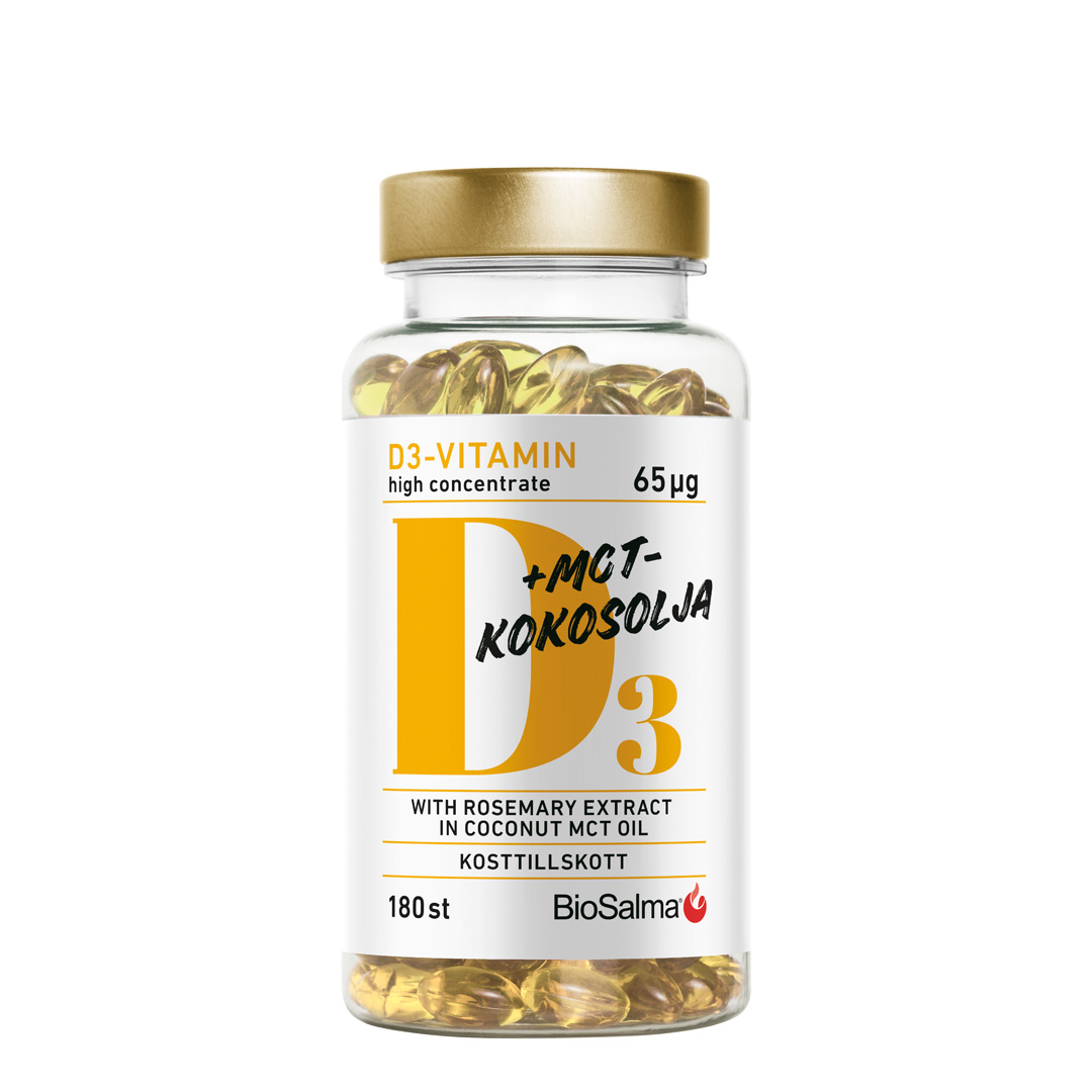 BioSalma D3 Vitamin 65 µg+ MCT 180 caps