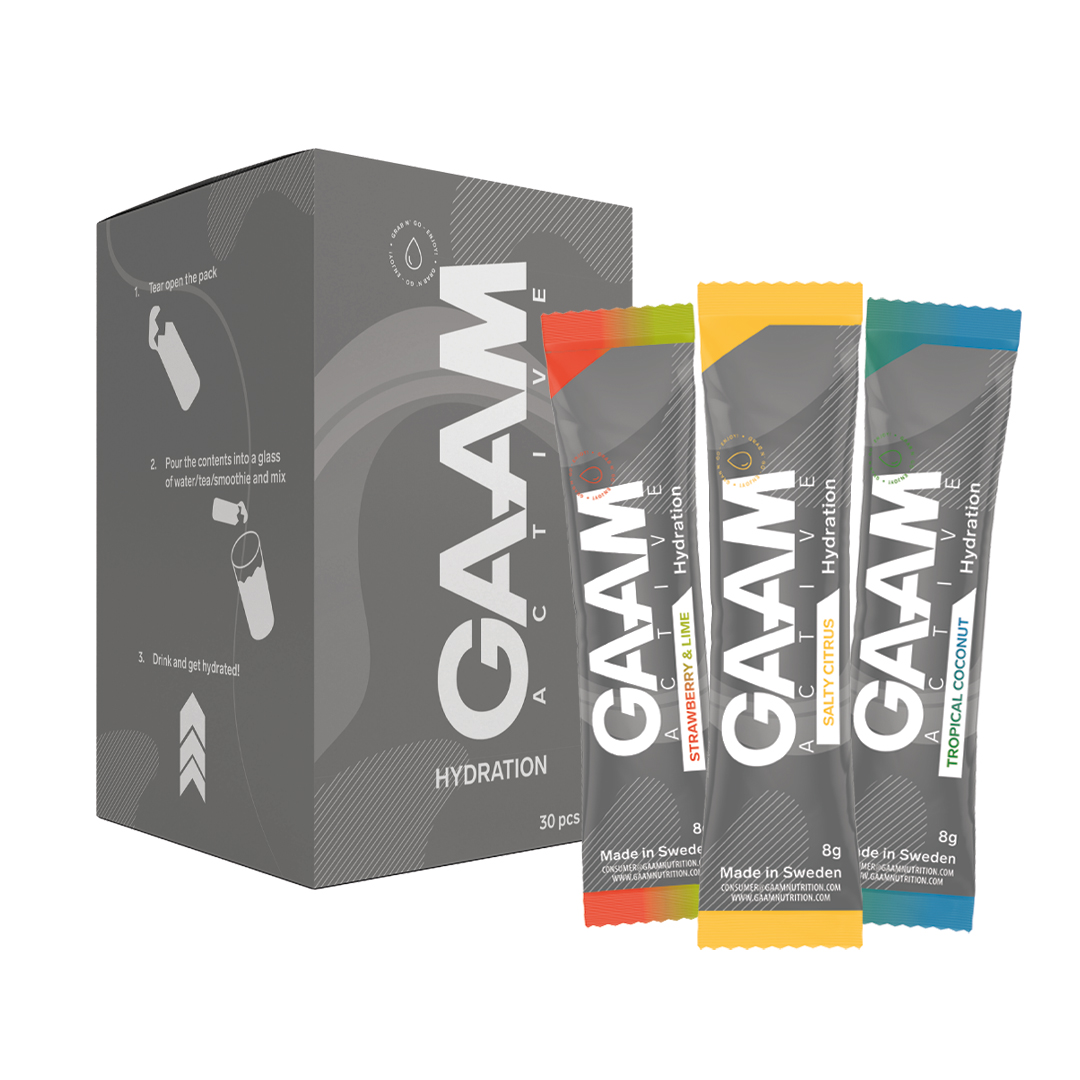 30 x GAAM Active Hydration 8 g Elektrolyytit