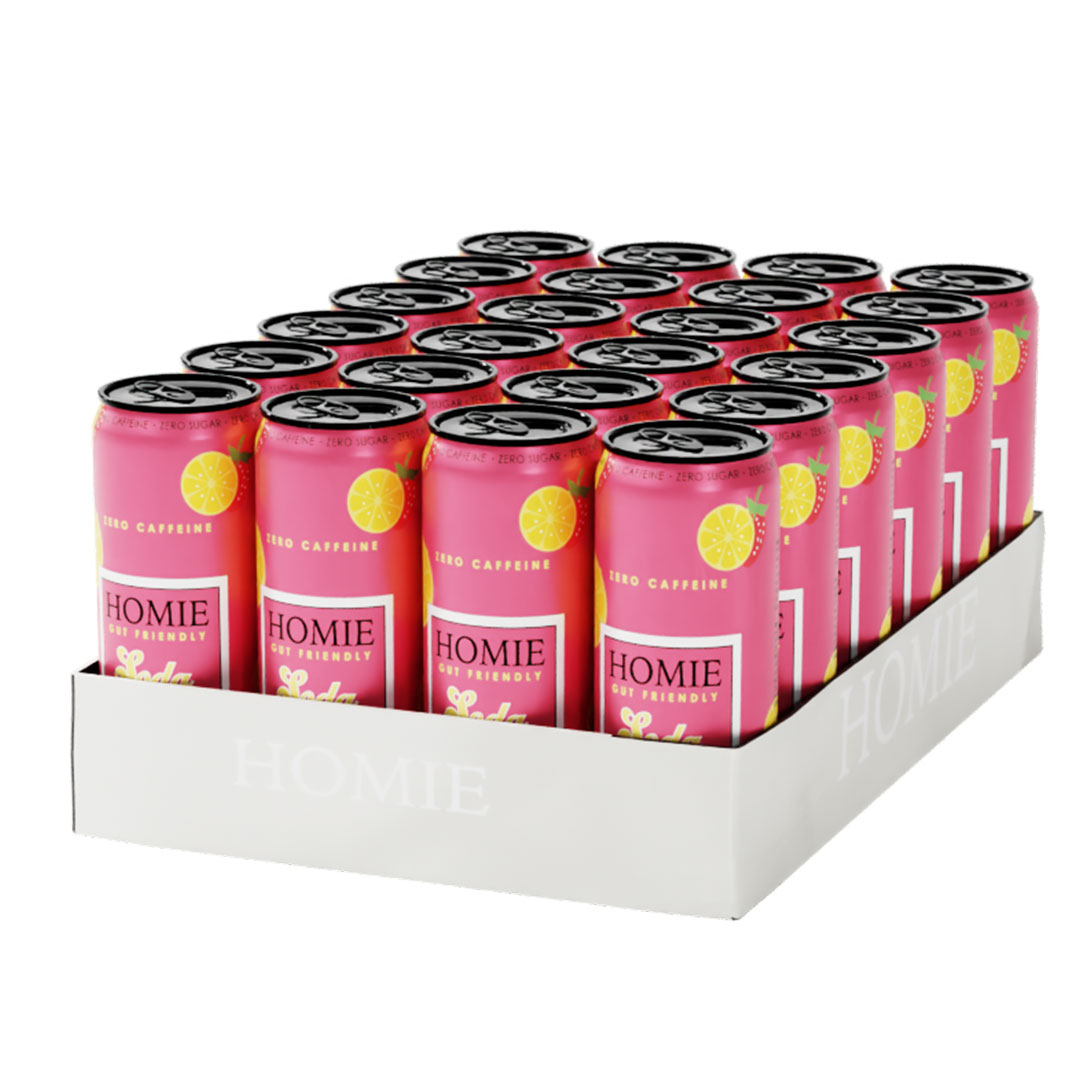 24 x Homie Soda Synbiotic 330 ml Vitamiinijuoma