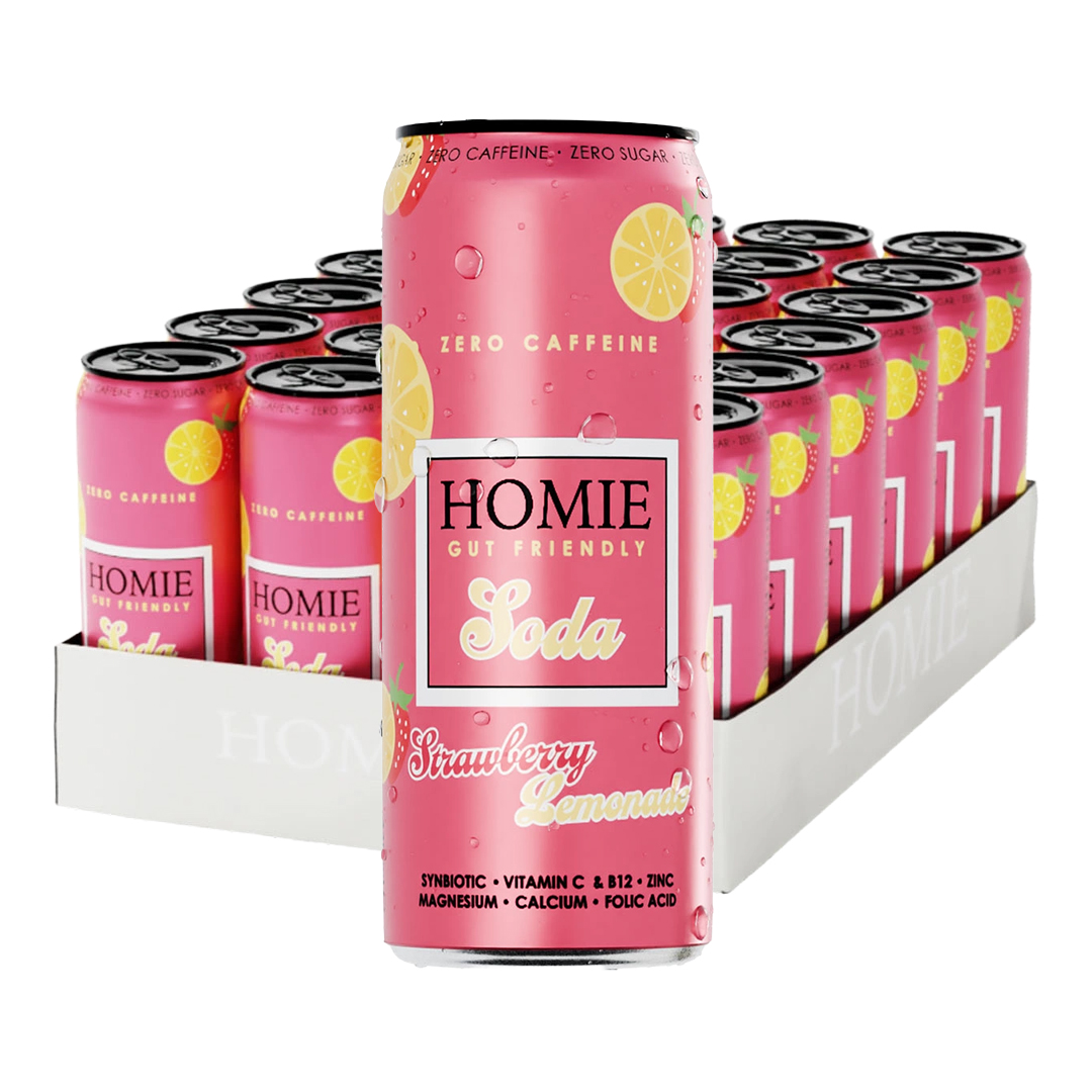 24 x Homie Soda Synbiotic 330 ml Vitamiinijuoma