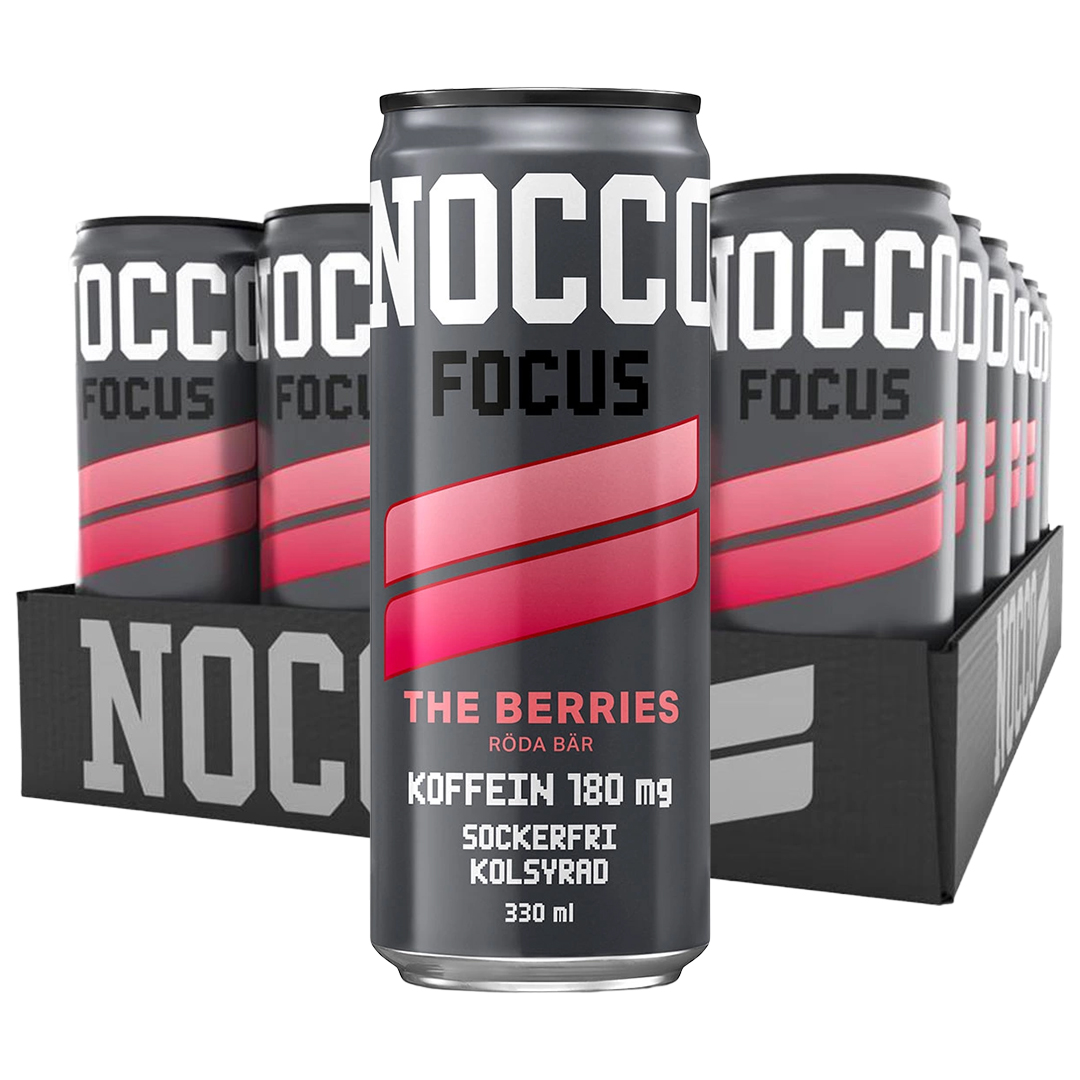 24 x NOCCO FOCUS 330 ml The Berries