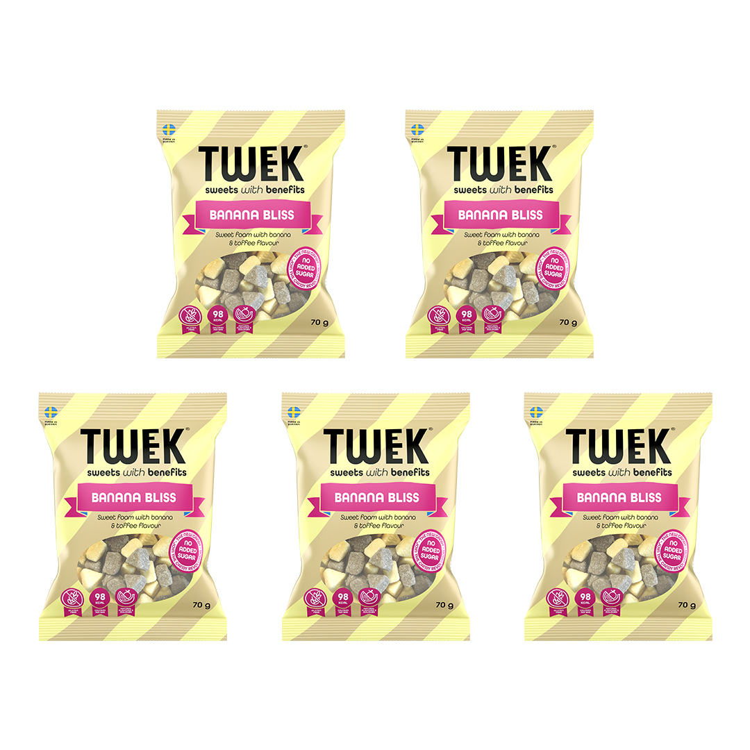 5 x Tweek Sweets 70 g Banana Bliss