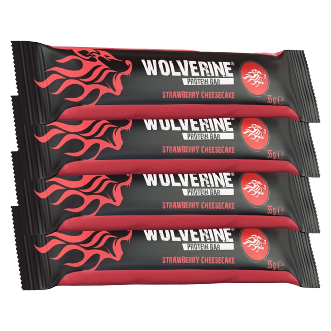 4 x Wolverine Protein Bar 35 g Strawberry Cheesecake