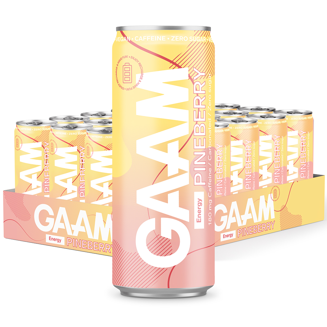 24 x GAAM Energy 330 ml Pineberry