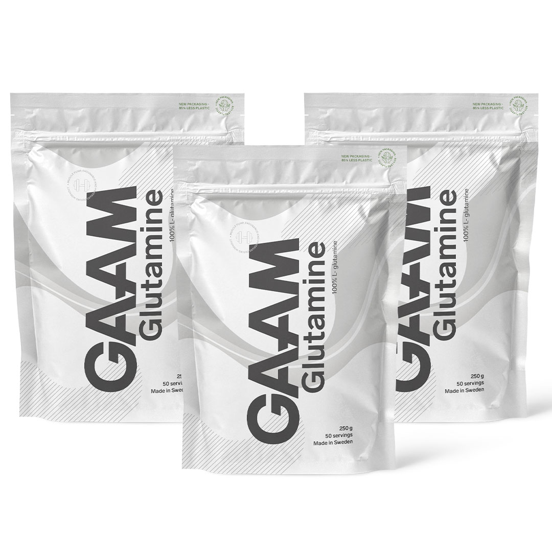 3 x GAAM Glutamine 250 g