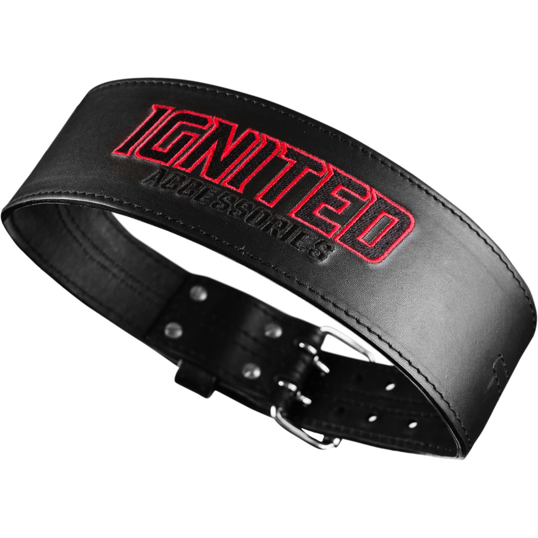 Ignited Premium Lever Belt Black