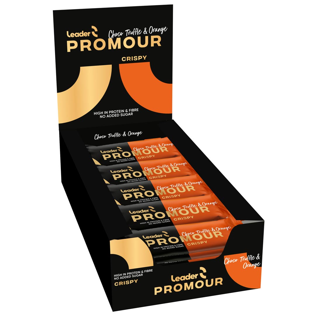 18 x Leader Promour Bar 45 g Mix-laatikko